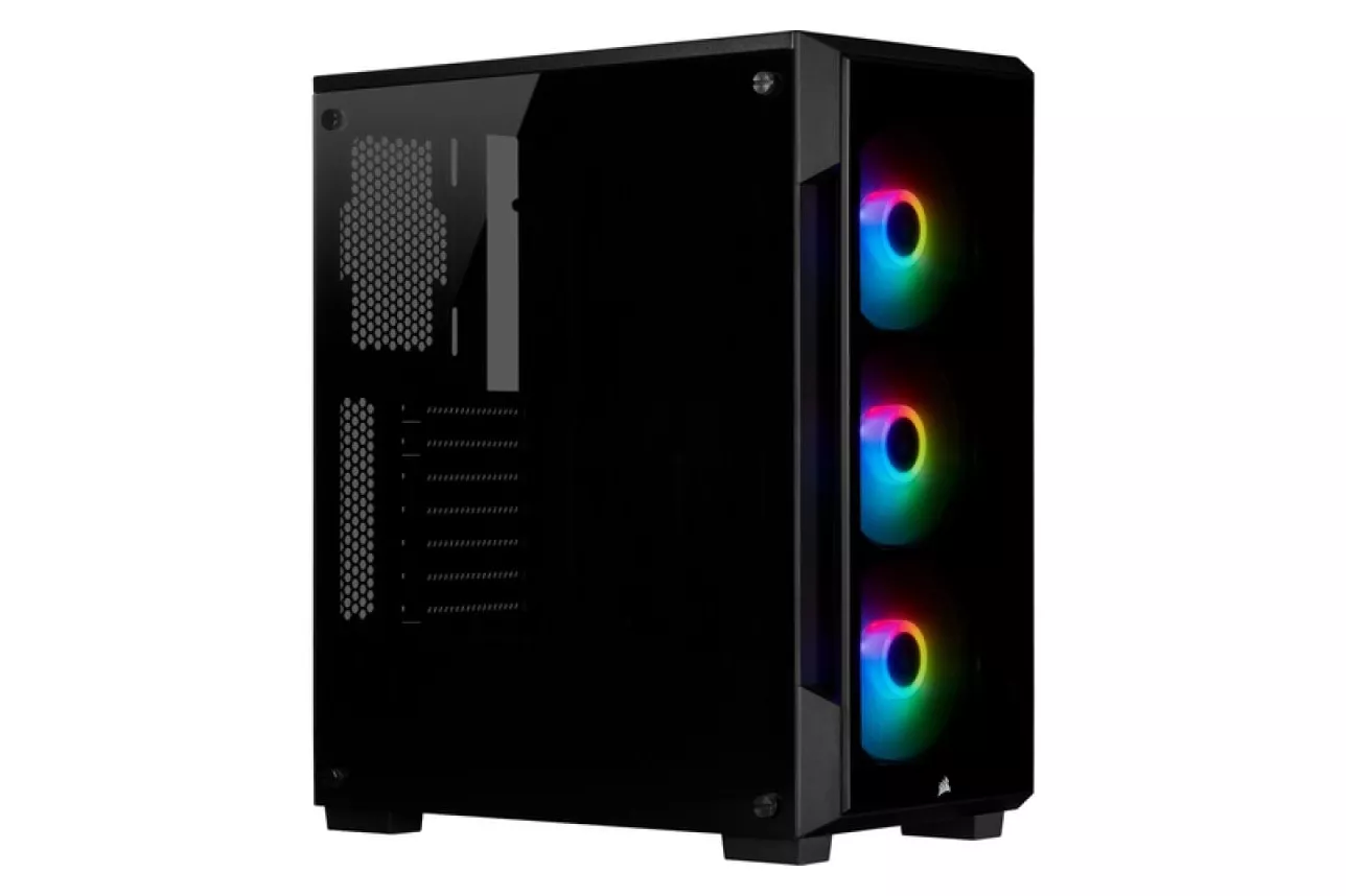 Corsair iCUE 220T RGB Cristal Templado USB 3.1 Negra