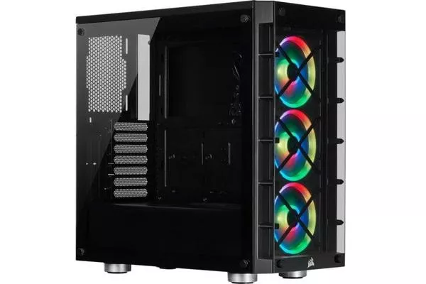Corsair iCUE 465X RGB Cristal Templado USB 3.0 Negra