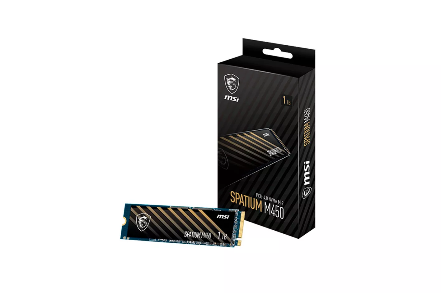 Disco Duro M.2 MSI SPATIUM M450 V1 1TB PCIe 4.0 NVMe SSD
