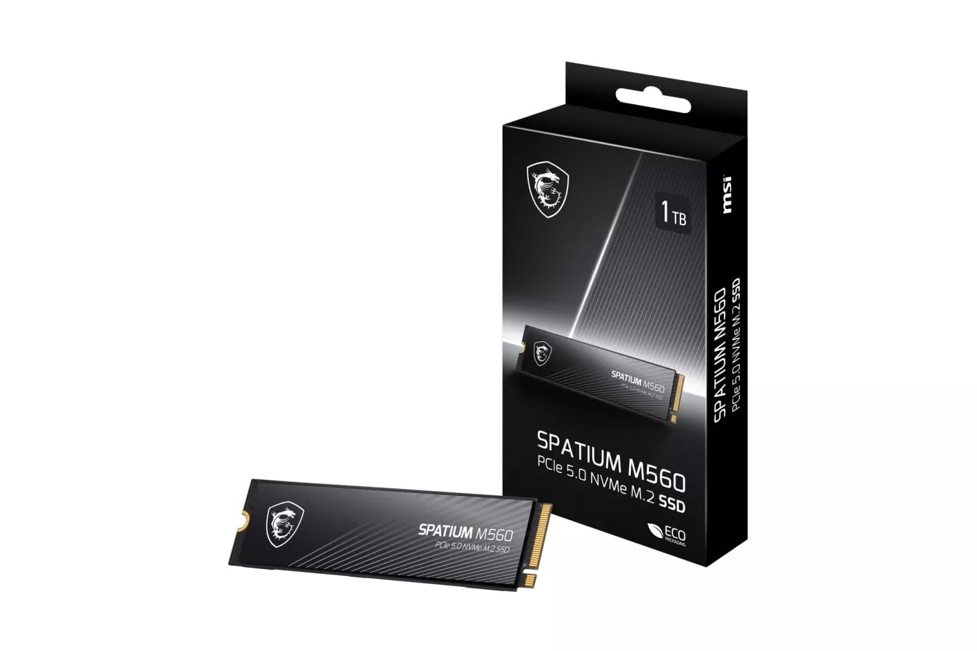 MSI SPATIUM M560 1TB Disco SSD 10200MB/s NVMe PCIe 5.0 M.2 Gen5 3D NAND