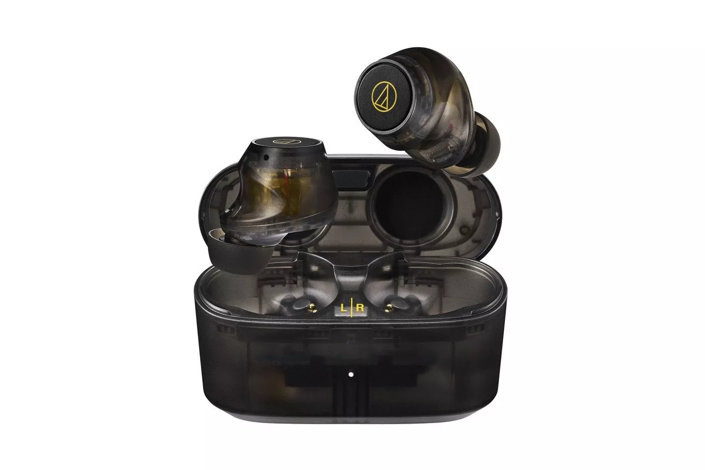 Audio-Technica ATH-CKS30TW+ Auriculares Bluetooth con Cancelación Activa de Ruido Negro Translúcido