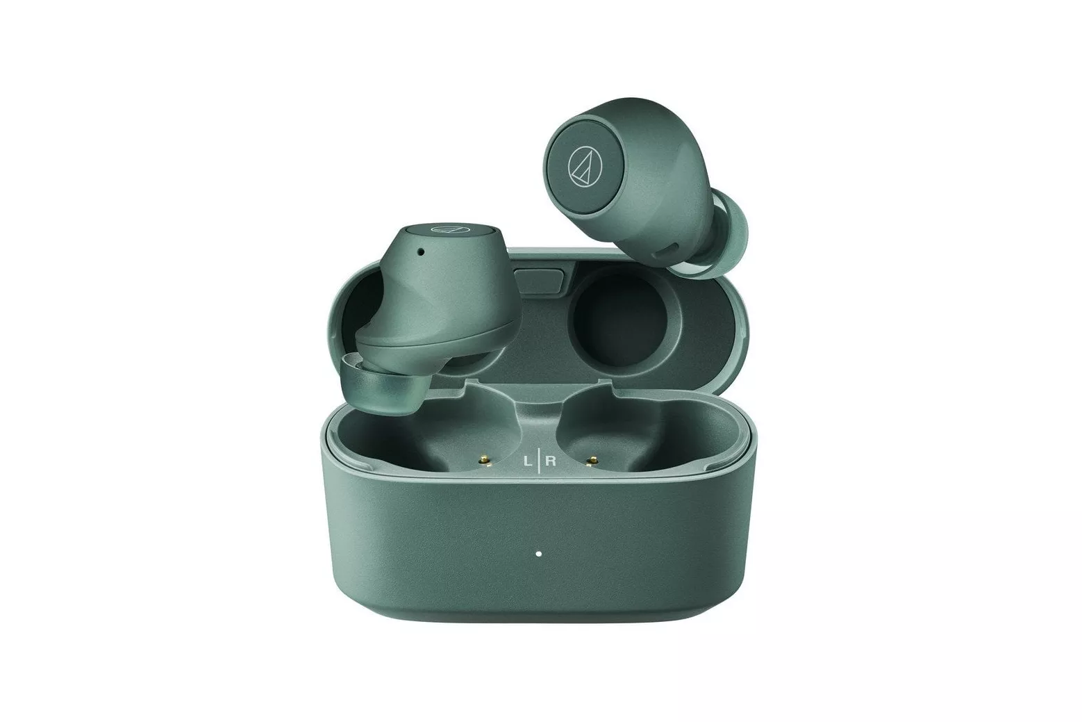 Audio-Technica ATH-CKS30TW+ Auriculares Bluetooth con Cancelación Activa de Ruido Verde