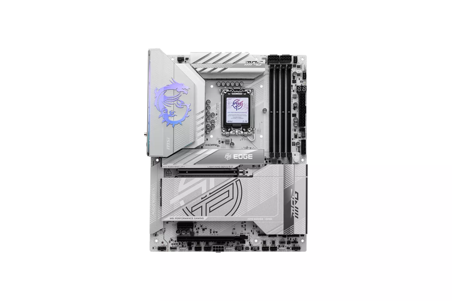 PLACA MSI MPG Z890I EDGE TI WIFI INTEL 1851 Z890 2DDR5 128GB 1HDMI+2THUNDERBOLT 2SATA3+4M.2 1LAN5GB+WIFI7+BT5.4 11USB3.2 ITX