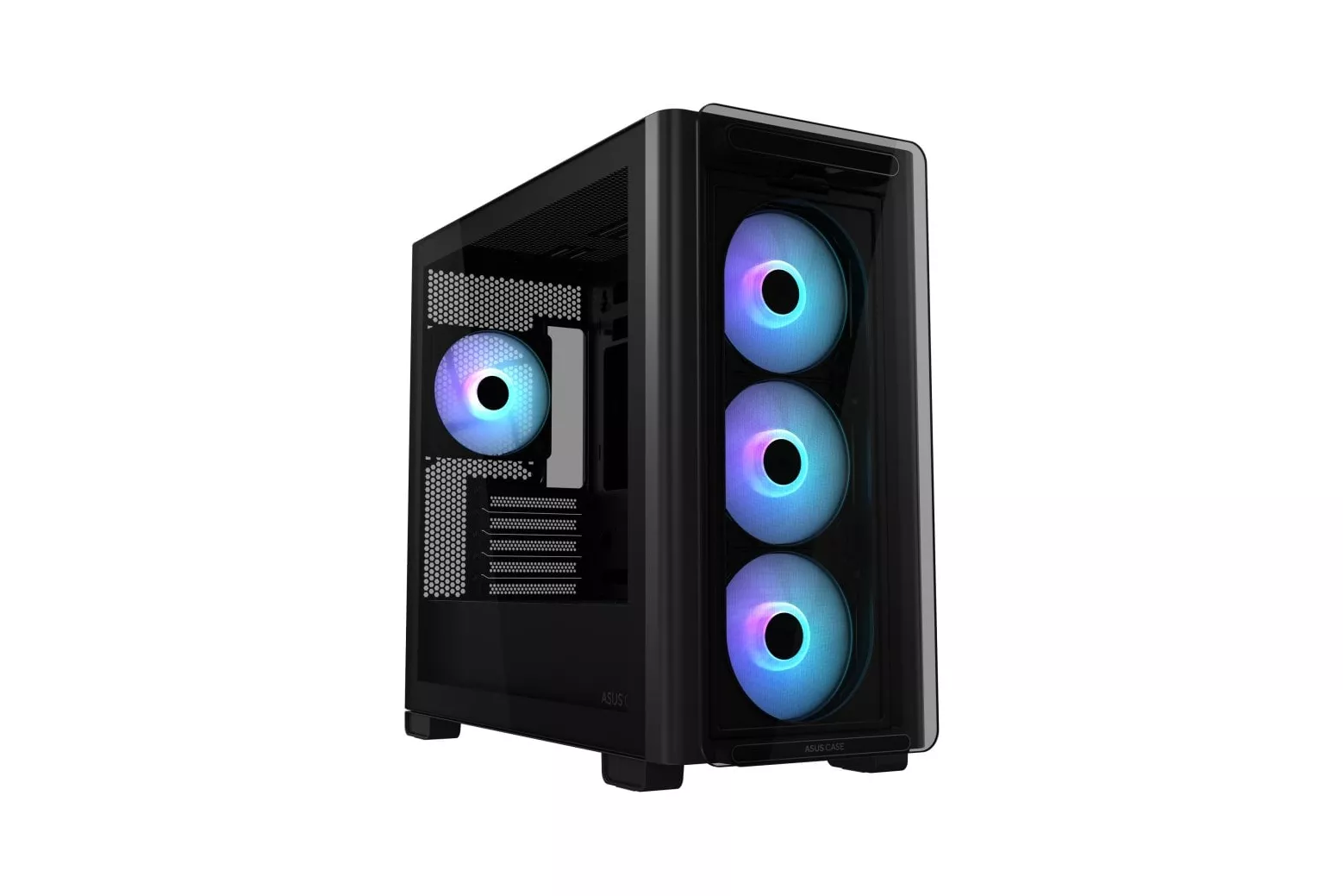 ASUS A23 PLUS Micro-ATX ARGB Cristal Templado USB-C 3.2 Negro