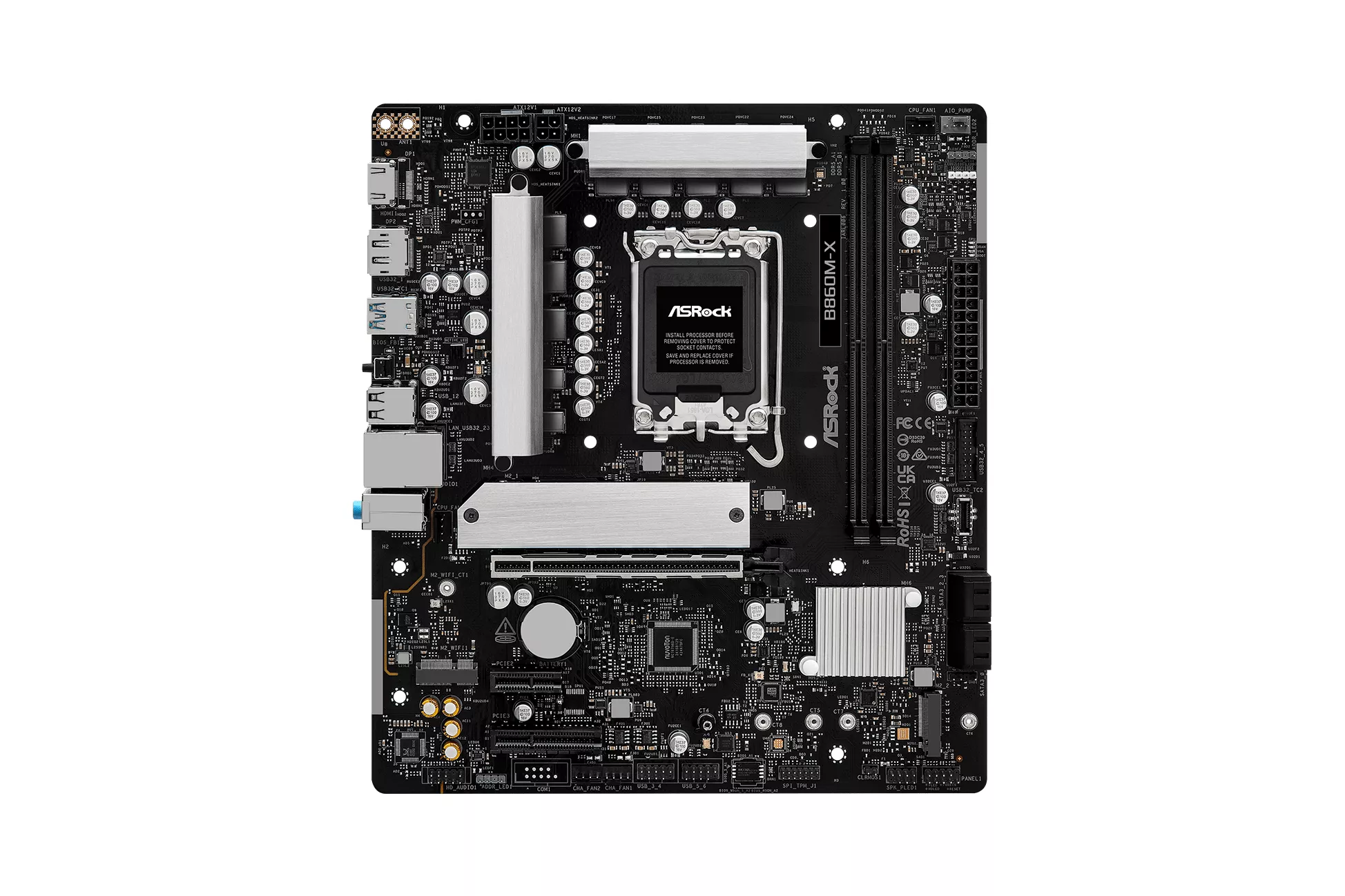 Asrock B860M LiveMixer | WiFi 6E Bluetooth 5.3 | DDR5 | MicroATX | Placa Base Intel 1851