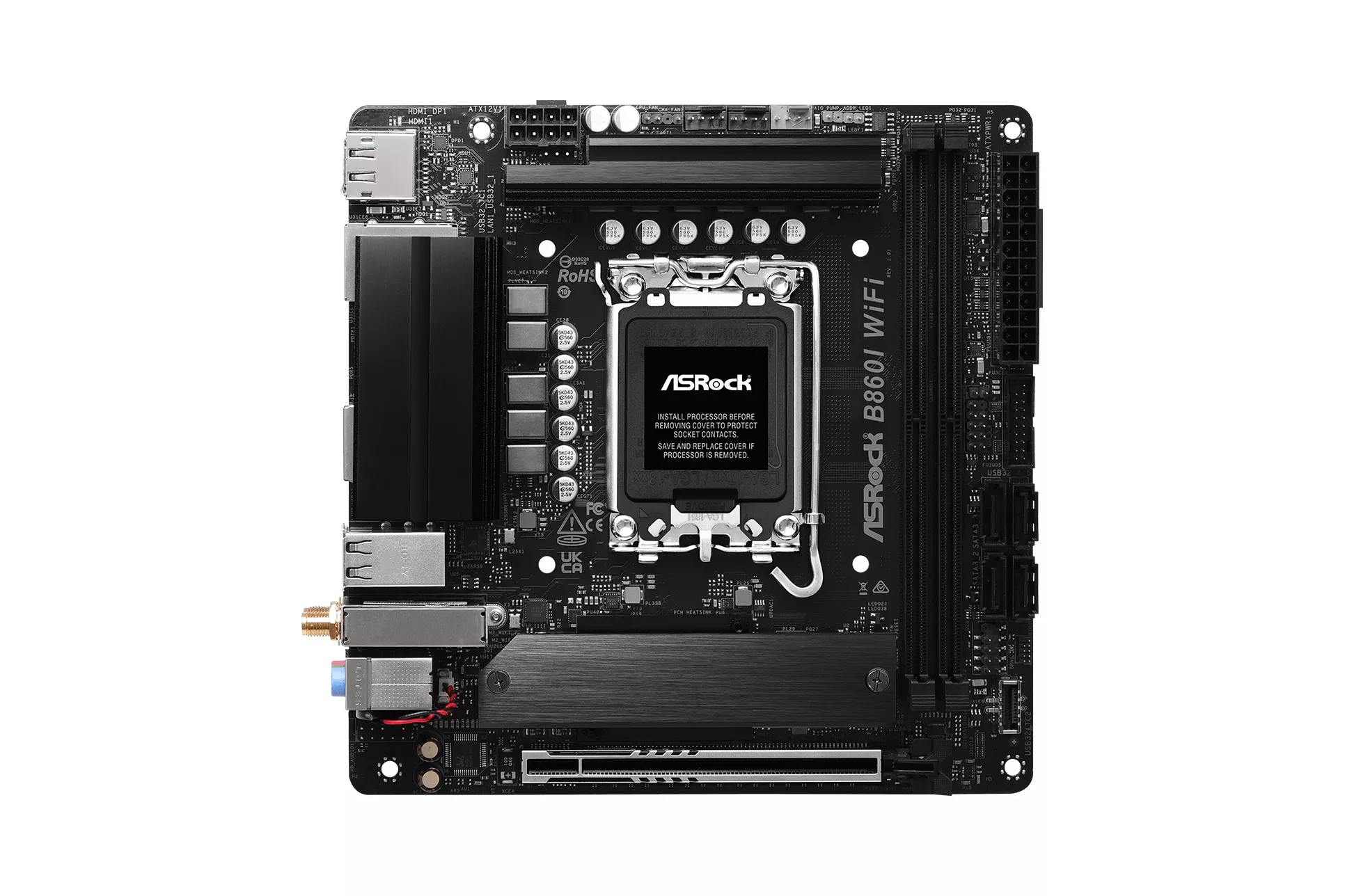 Asrock B860I | WiFi 6E Bluetooth 5.3 | DDR5 | Mini ITX | Placa Base Intel 1851