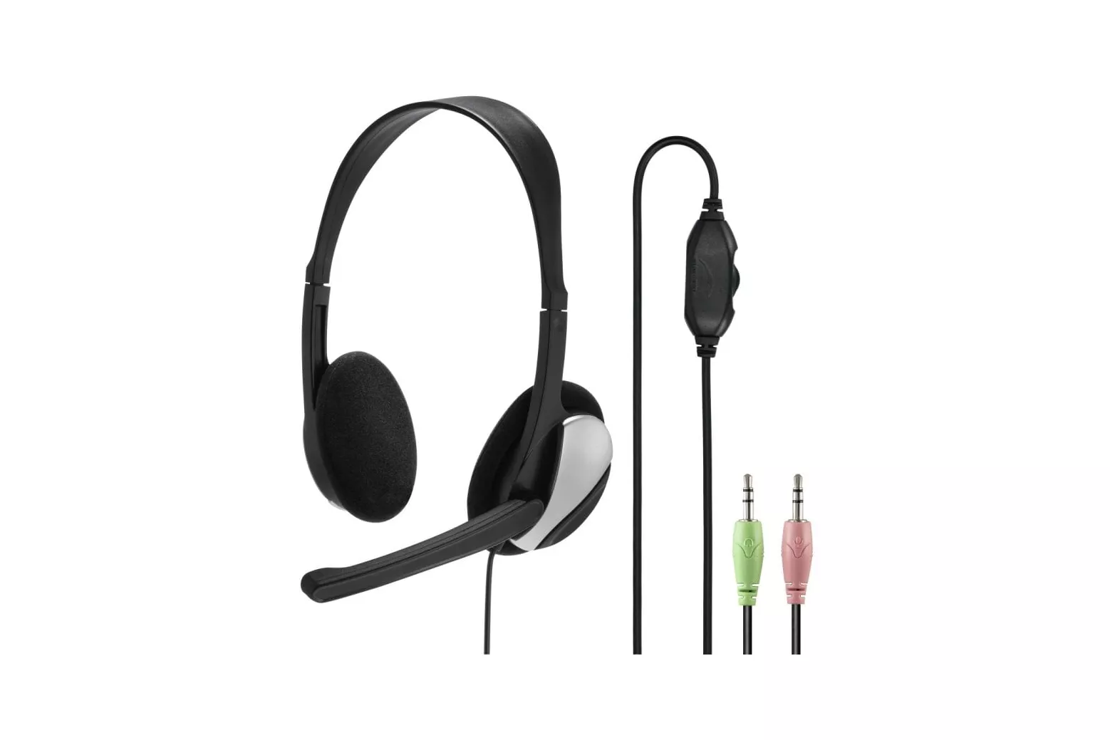 Hama HS-P100 Auriculares con Micrófono Negro