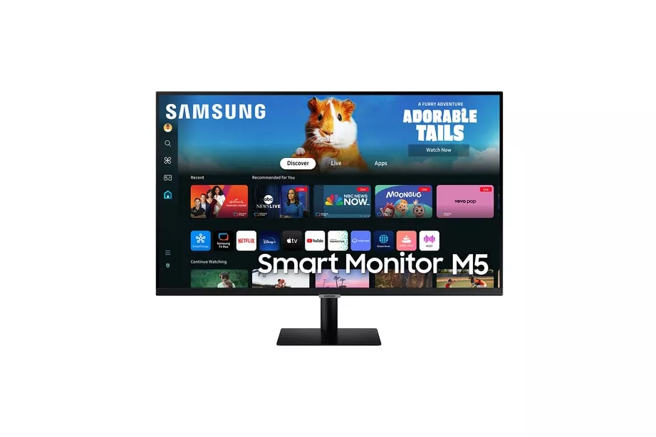 Samsung - Monitor PC Samsung Smart Monitor M5 68,5 cm (27') 60 Hz, Full HD, HDR10, Funciones Smart (Reacondicionado grado A).