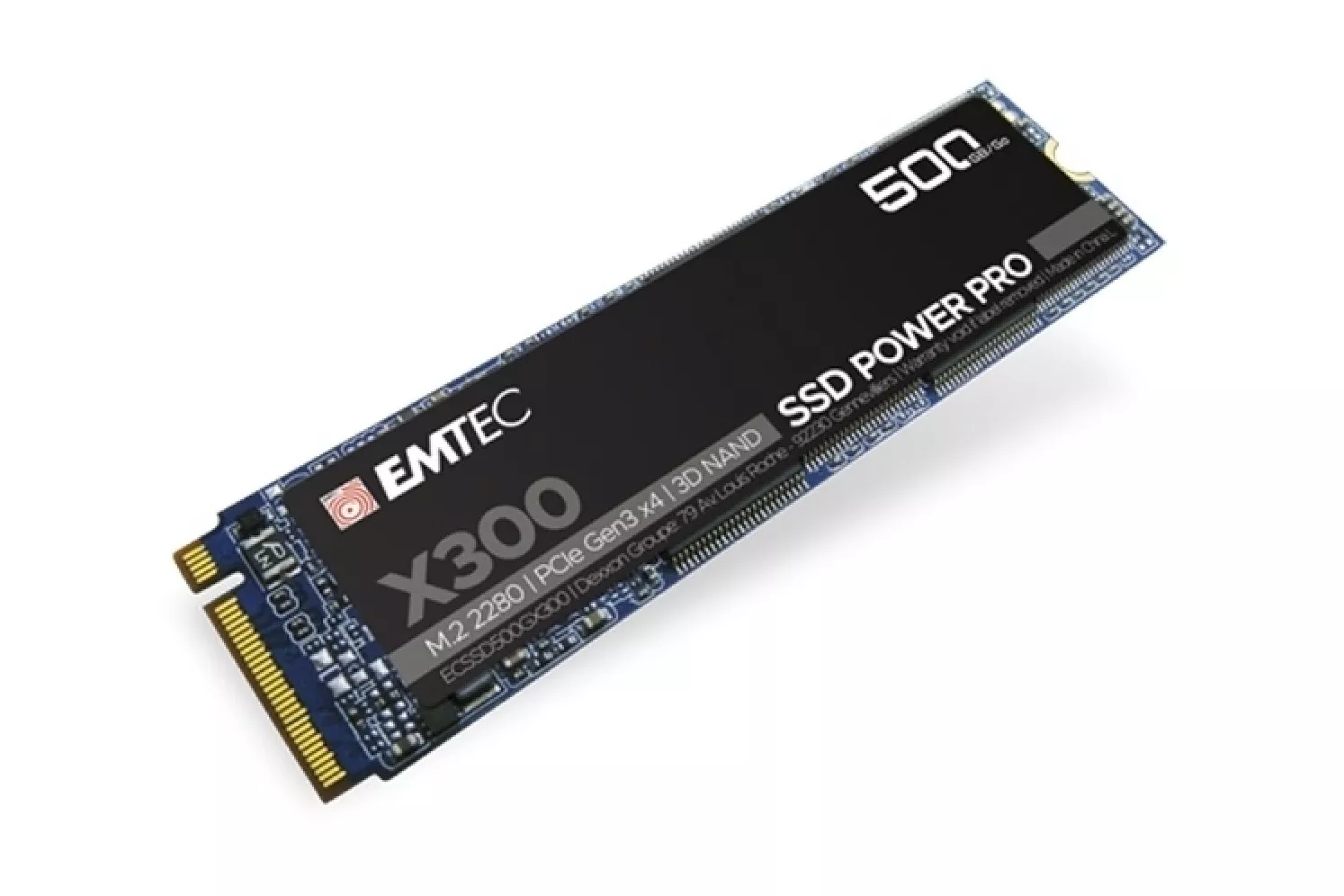 DISCO DURO M.2 500GB EMTEC POWER PRO X300 NVME (1100MB/s Escritura) ECSSD500GX300