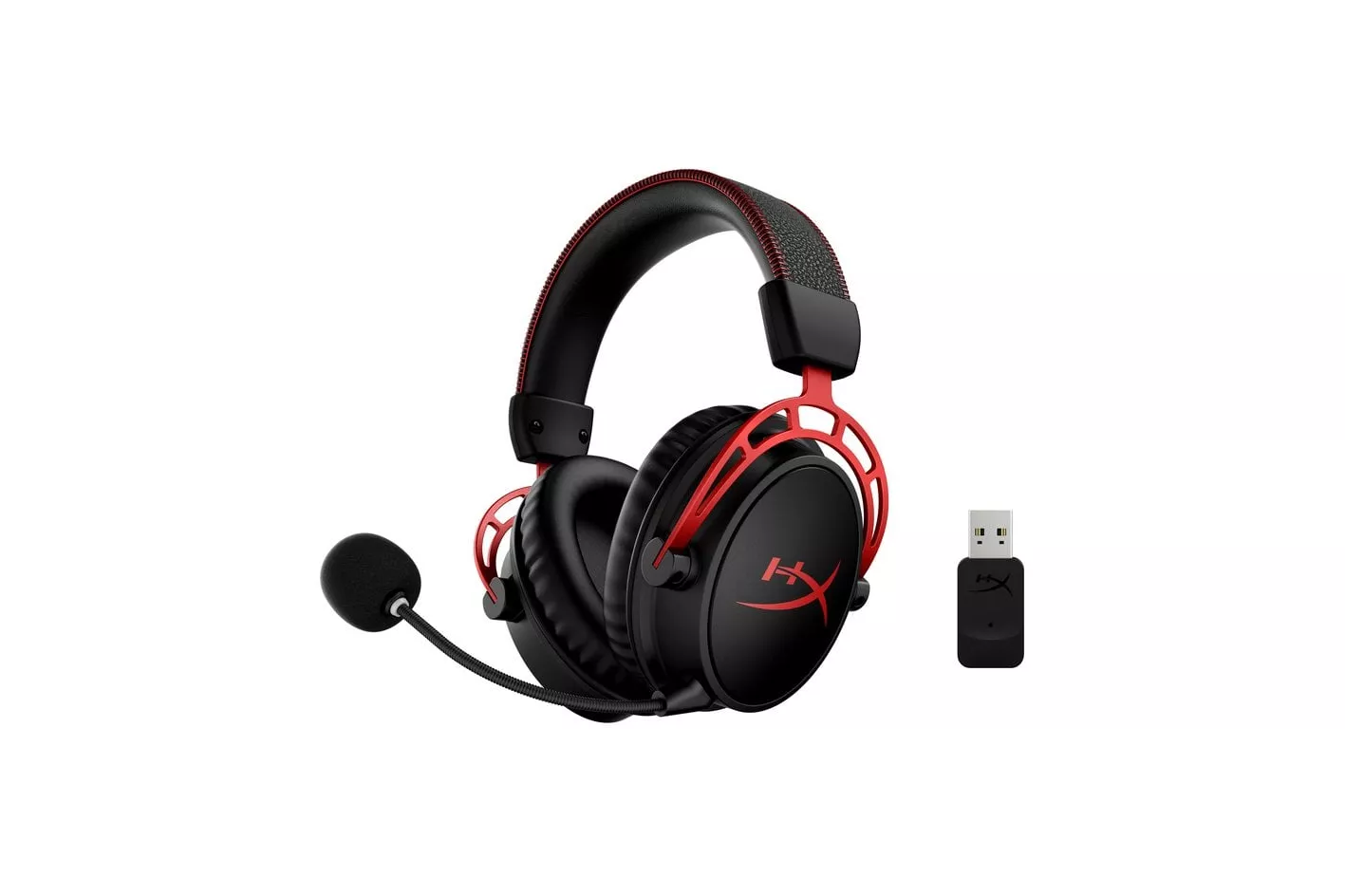 HyperX Cloud Alpha Wireless Auriculares Gaming Inalámbricos PC Negro/Rojo
