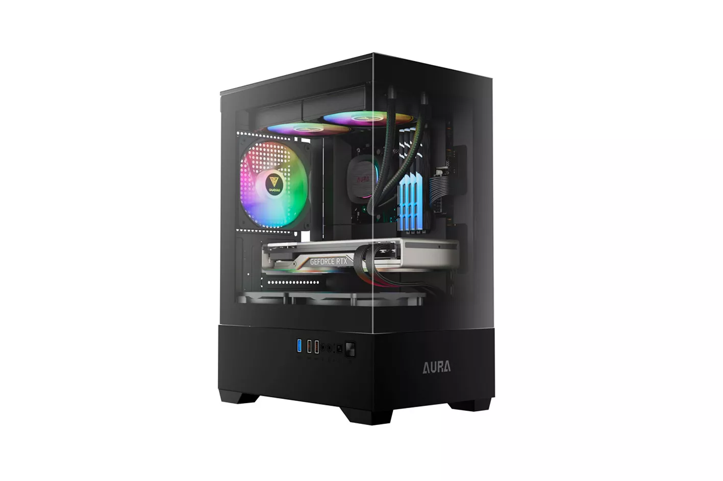 Caja/Torre Gamdias Aura GC9M ARGB Negro