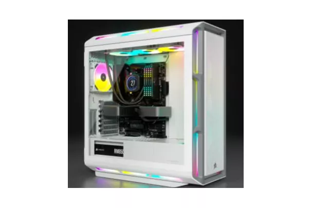 Corsair 5000T Mid Tower EATX Cristal Templado USB-C Blanca
