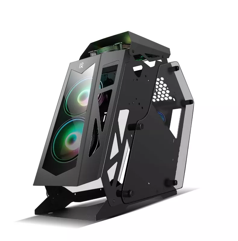 Primux IOX PT-GB950 RGB Torre ATX Abierta Cristal Templado USB 3.0 Negra
