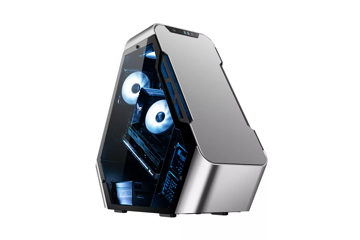 Jonsbo TR03-A Silver Cristal Templado - Caja/Torre