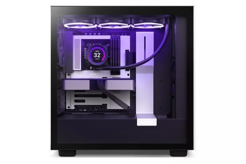NZXT H7 Cristal Templado USB 3.2 Blanca/Negra