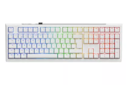 Teclado Mecânico Ducky One X 100% Wireless Pure White RGB Ducky Linear Inductive Switch (ES)