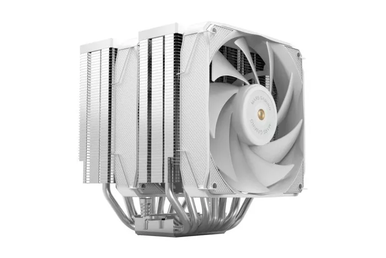 Mars Gaming MCPU-XU9 Disipador CPU Doble Torre TDP 400W 2x Ventiladores FDB 9 Heatpipes BPH Blanco