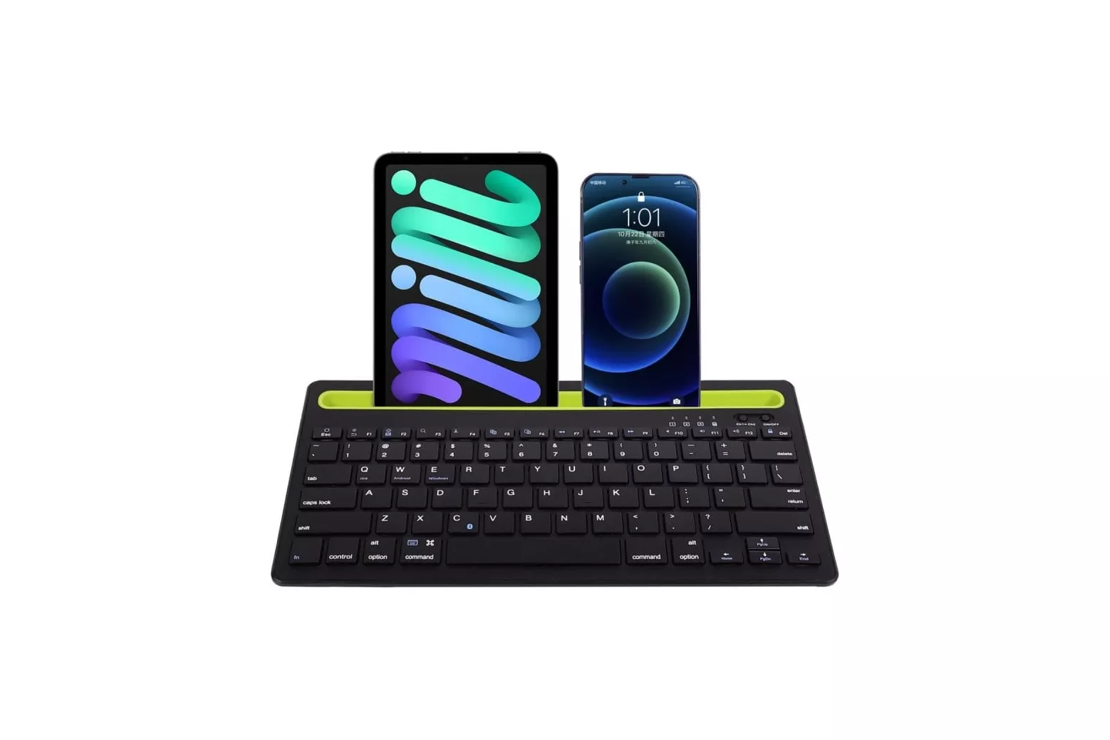Klack Teclado Multidispositivo Recargable Bluetooth de 2 Canales en Español (Incluye Ñ) Negro