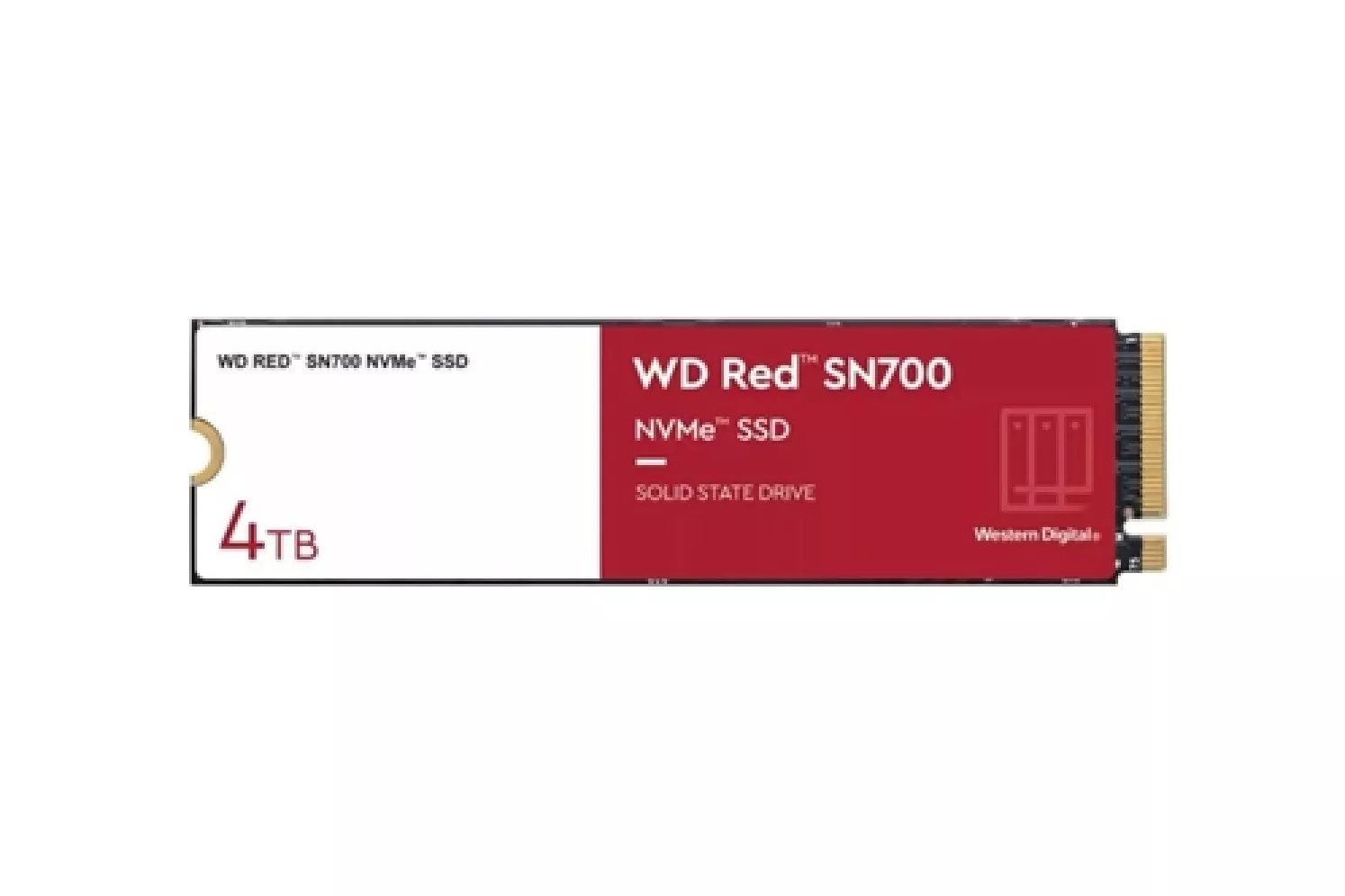 WD Red SN700 NAS WDS400T1R0C SSD 4TB NVMe Gen3