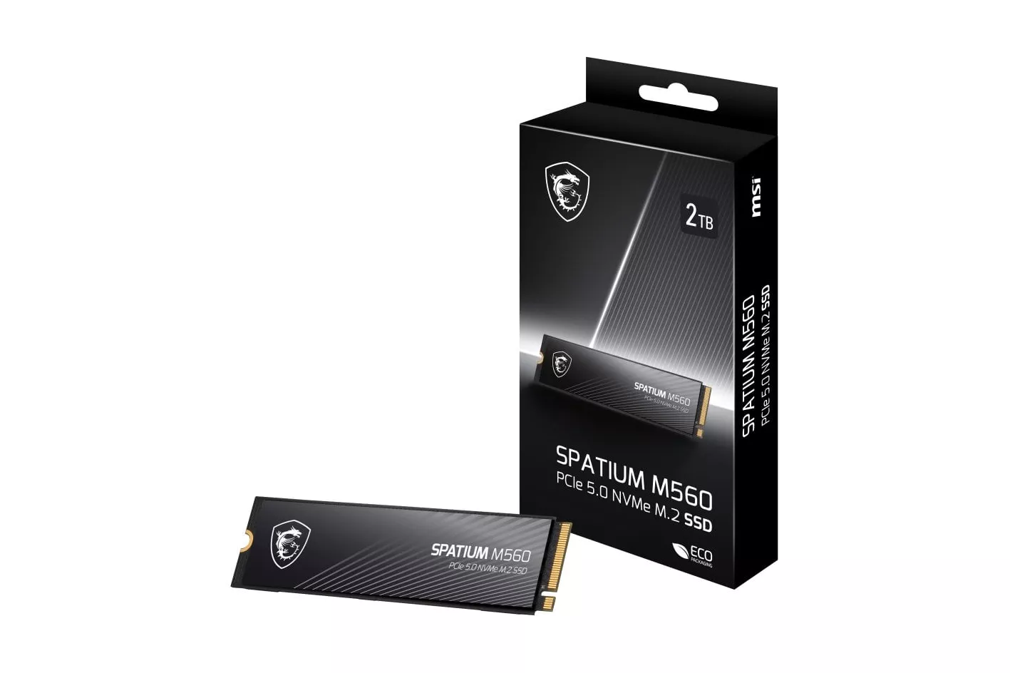 MSI SPATIUM M560 2TB Disco SSD 10300MB/s NVMe PCIe 5.0 M.2 Gen5 3D NAND