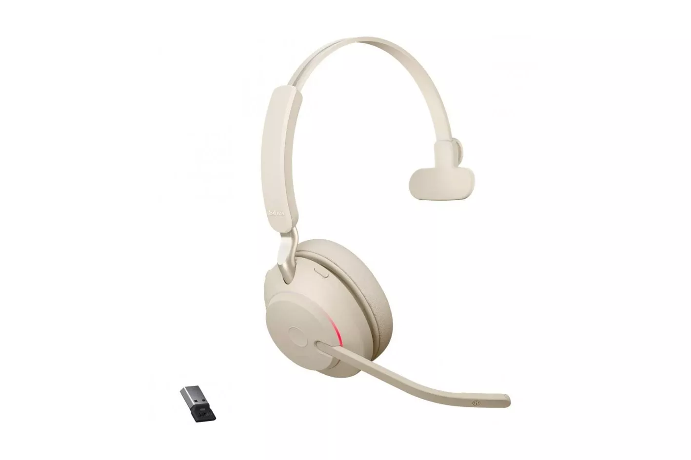 Jabra Evolve2 65 UC Auricular Mono Bluetooth Beige