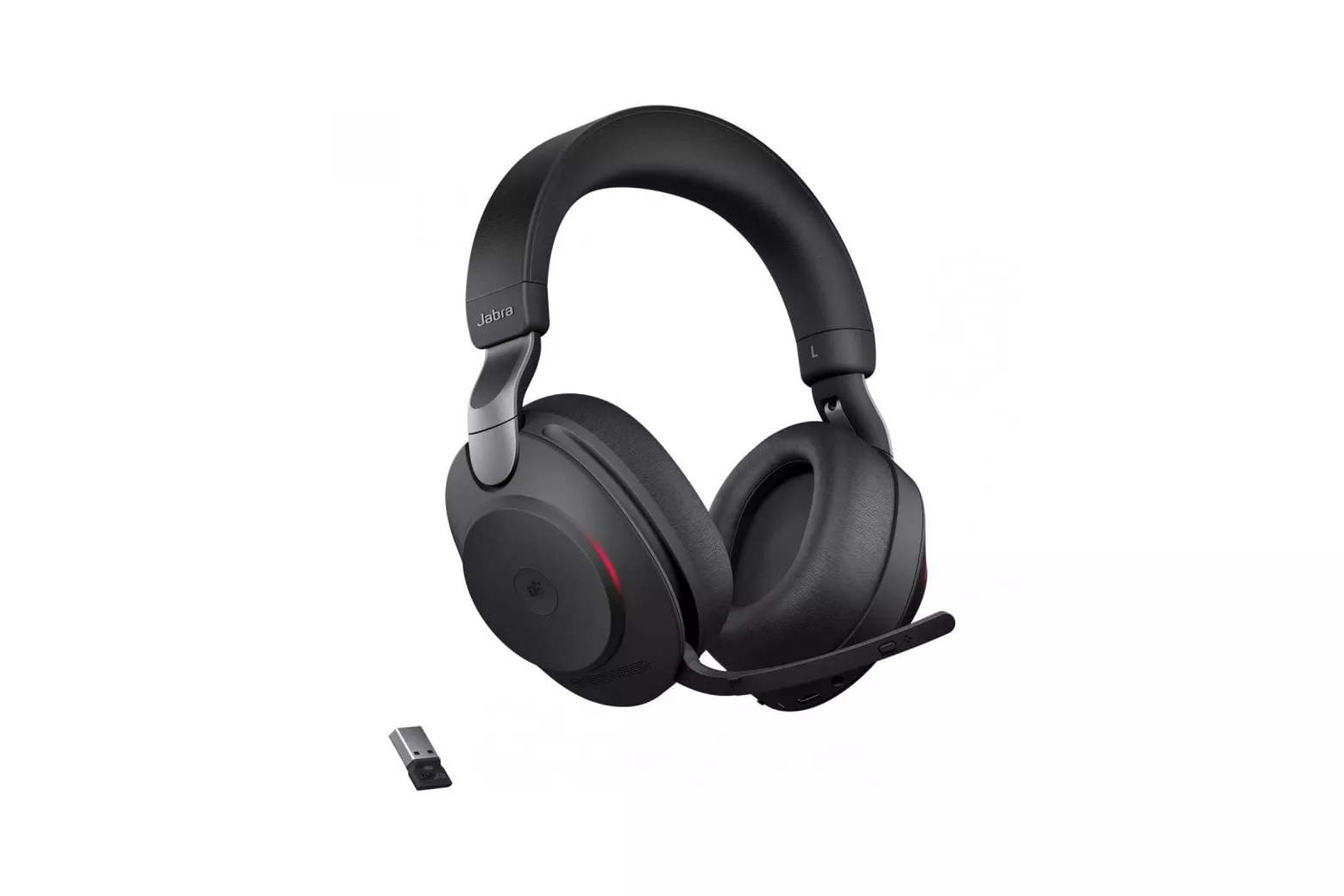 Jabra Evolve2 85 MS Teams Auriculares Bluetooth con Soporte de Carga USB-A Negro