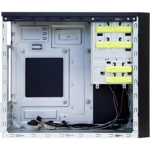 HT-01B-350GPB carcasa de ordenador Midi Tower Negro 350 W, Cajas de torre