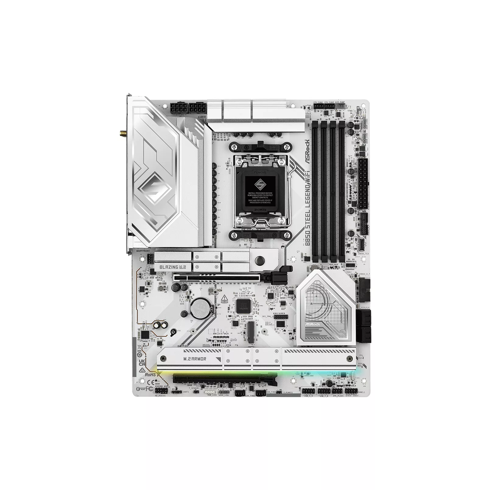 Asrock B850 Steel Legend | WiFi 7 Bluetooth 5.4 | DDR5 | ATX | Placa Base AM5