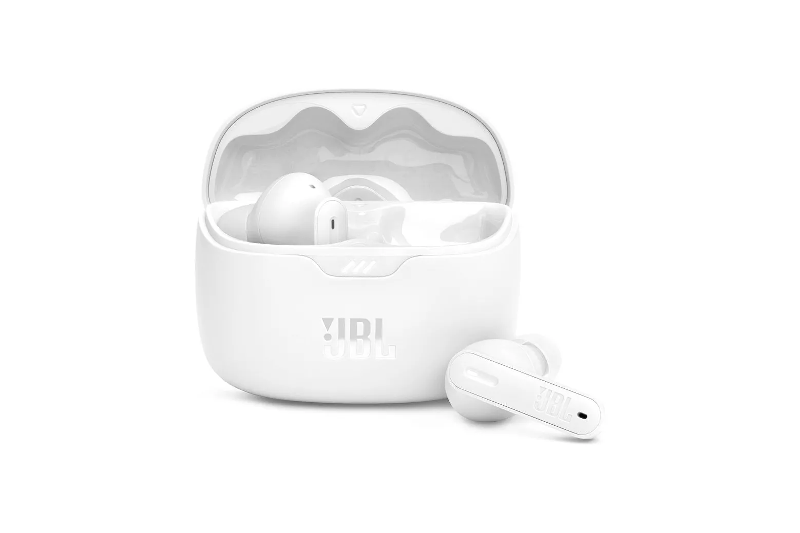 JBL Tune Beam Auriculares Inalámbricos Cancelación de Ruido Activa con Smart Ambient Blancos
