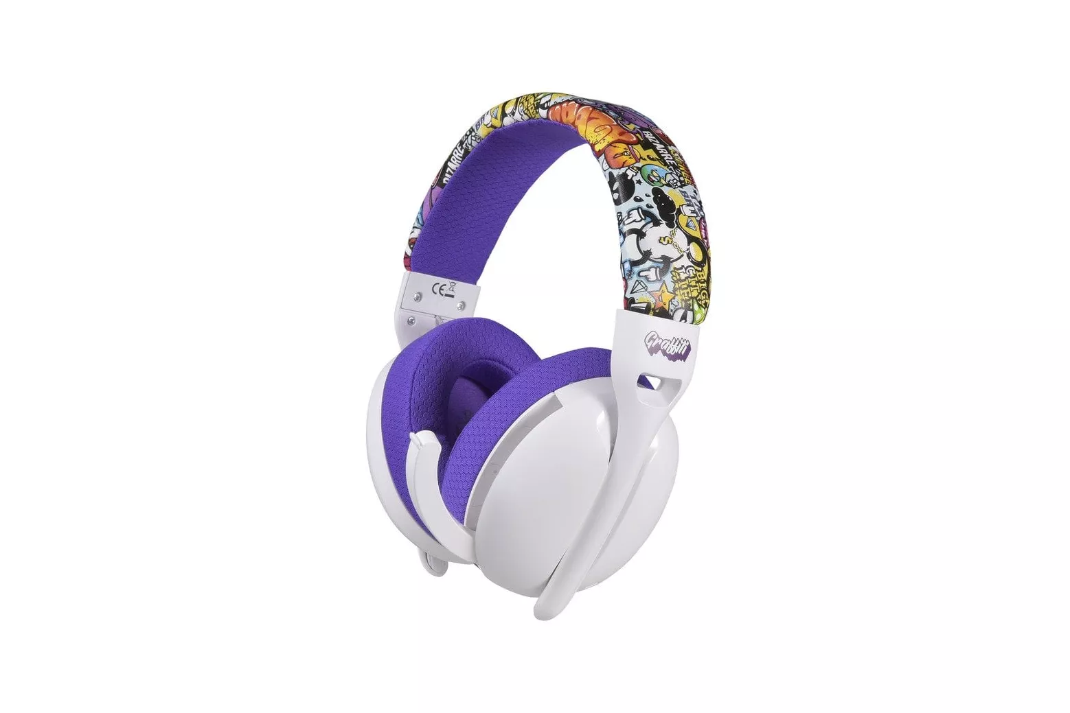 Indeca Graffiti Auriculares Gaming Inalámbricos 2.4GHz/Bluetooth Multiplataforma Blancos