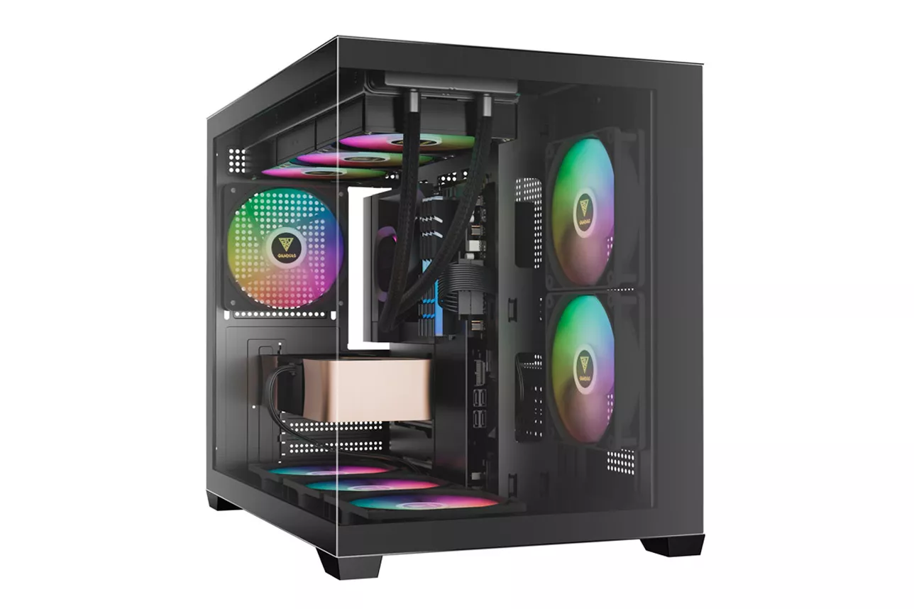 Caja/Torre Gamdias Aura GC10M ARGB Negro