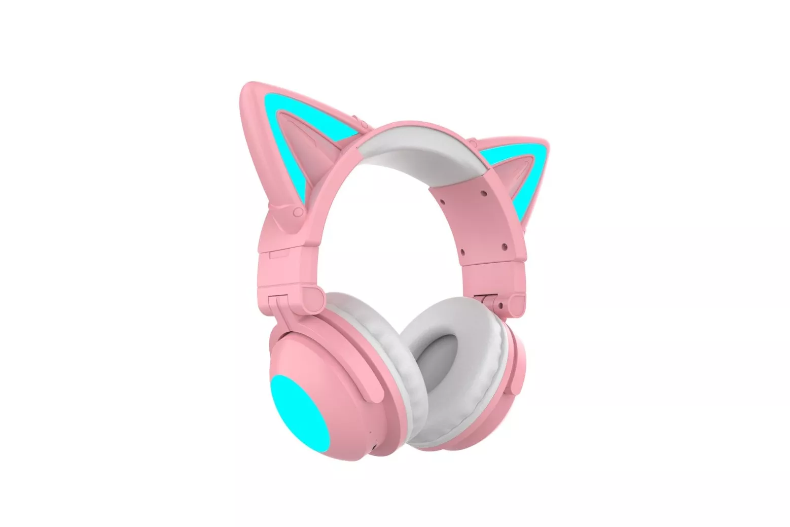 Kinsi 2S Auriculares Gaming RGB Cat Ear Rosas