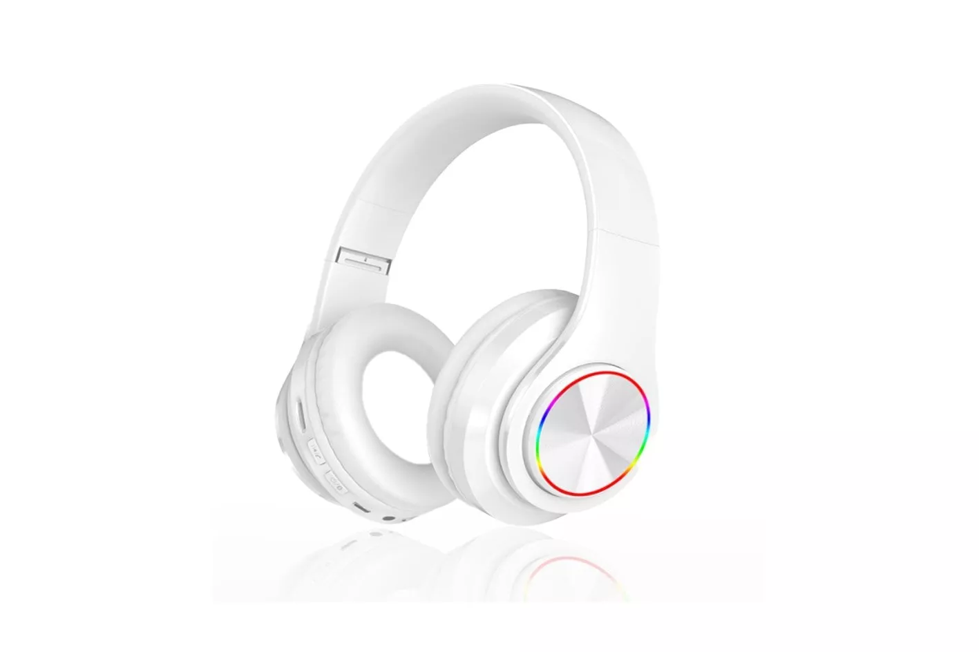 Kinsi B39 Auriculares Inalámbricos Bluetooth HiFi RGB Blancos