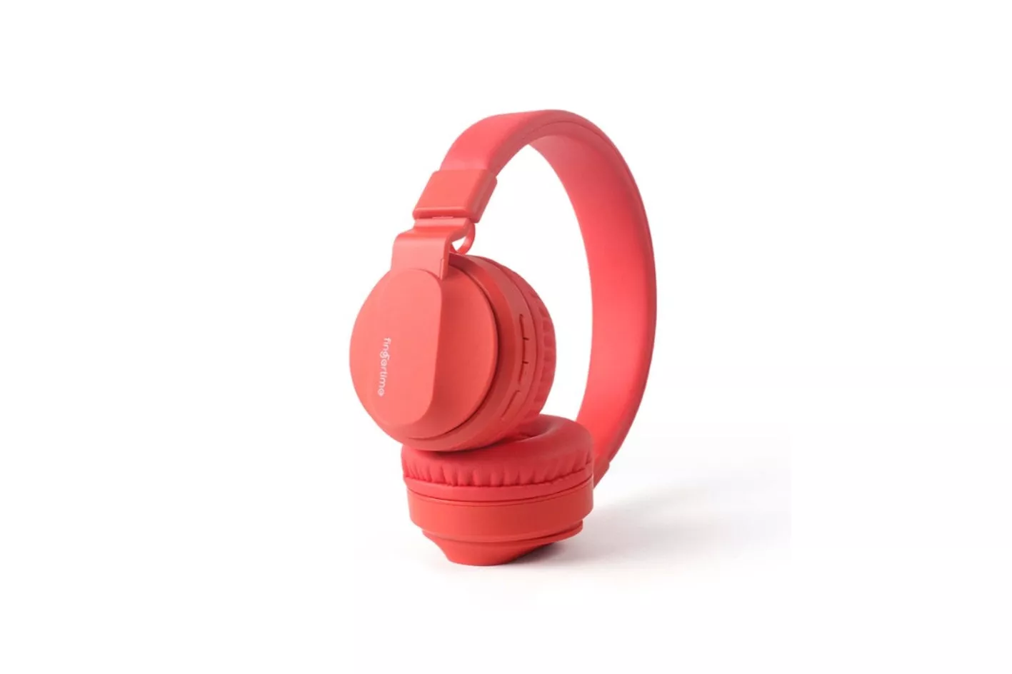 Kinsi Bobo-1 Auriculares Infantiles con Cable/Inalámbrico con Ranura para Insertar Tarjeta TF Rojos
