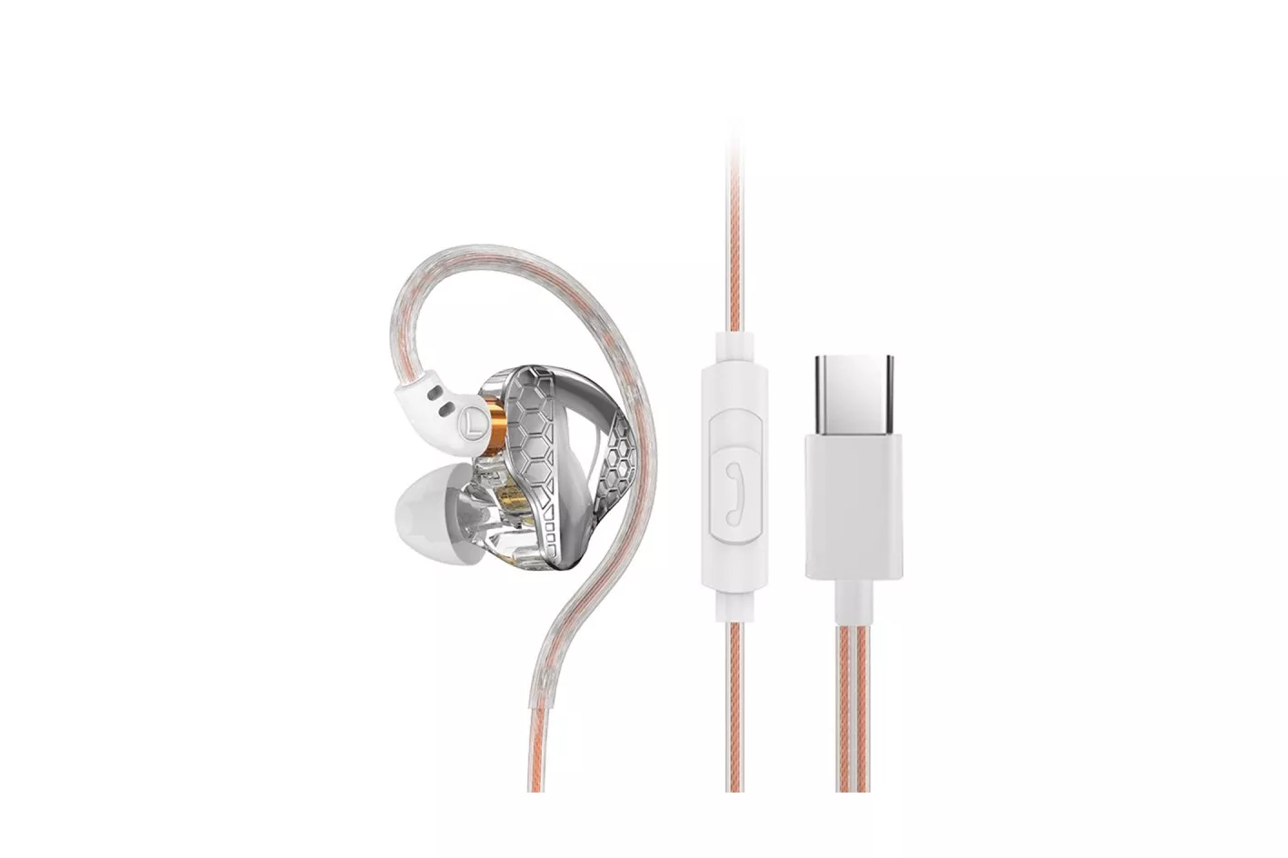 Kinsi H89 Auriculares de Botón InEar Blancos