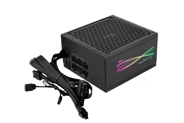 Aerocool LUXPRORGB1000M Fuente Alimentación Semi-modular RGB 1000W 80plus Gold +90% ATX 3.0 Pcie 5.0