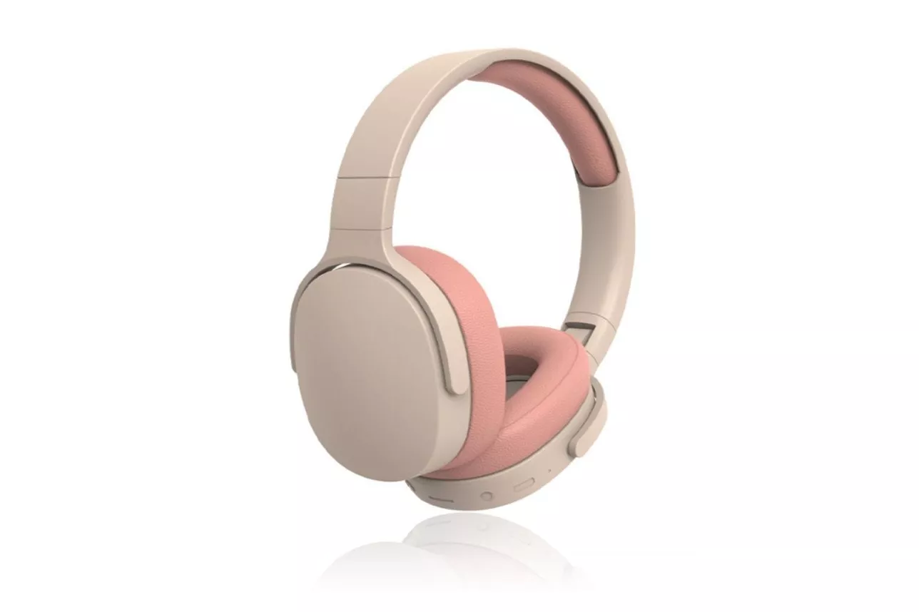 Kinsi P2961 Auriculares Inalámbricos Bluetooth de Diadema Reducción de Ruido Rosas