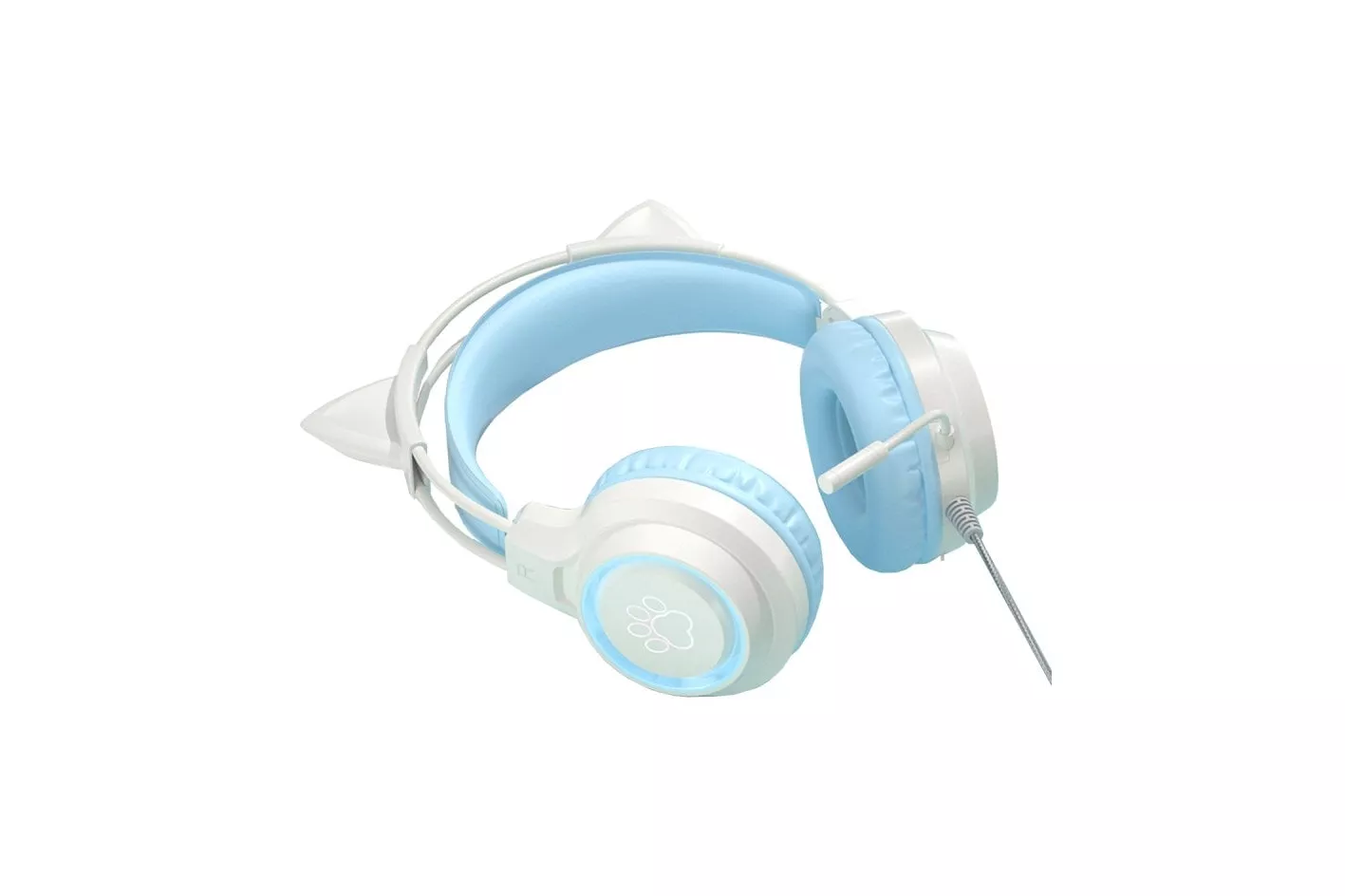 Kinsi SY-G35 Auriculares Gaming RGB con Orejas Azul