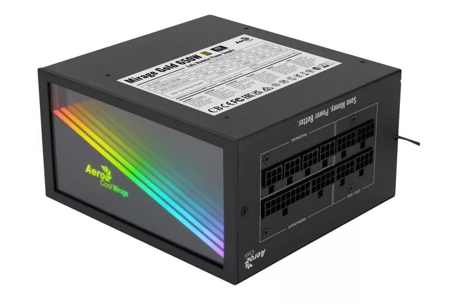 Aerocool Mirage Gold RGB 650W 80 Plus Gold Modular