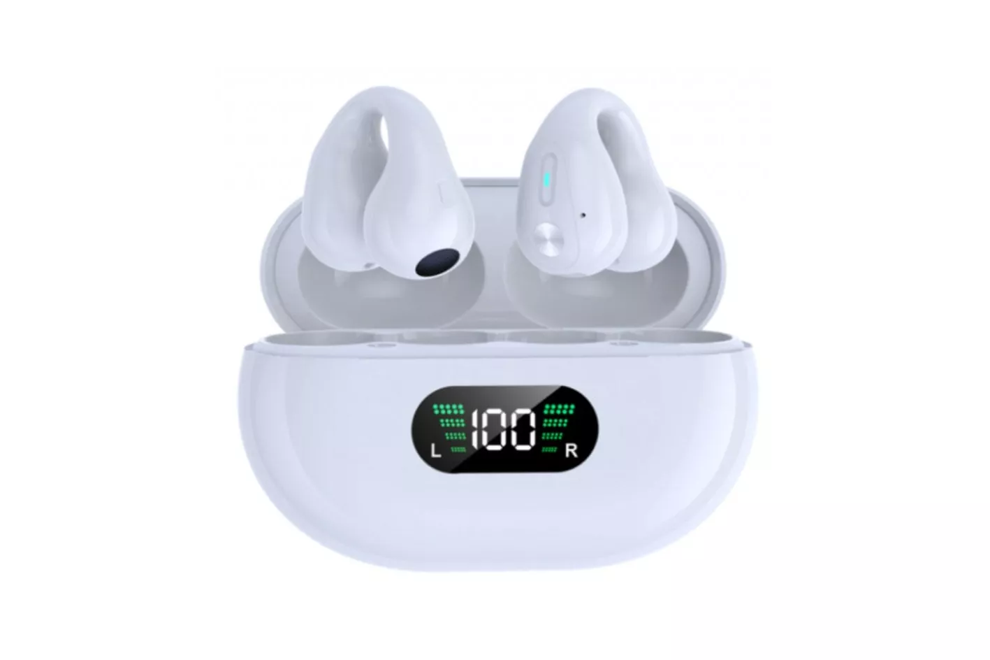 Klack Auriculares Inalámbricos con Conducción Ósea Blancos