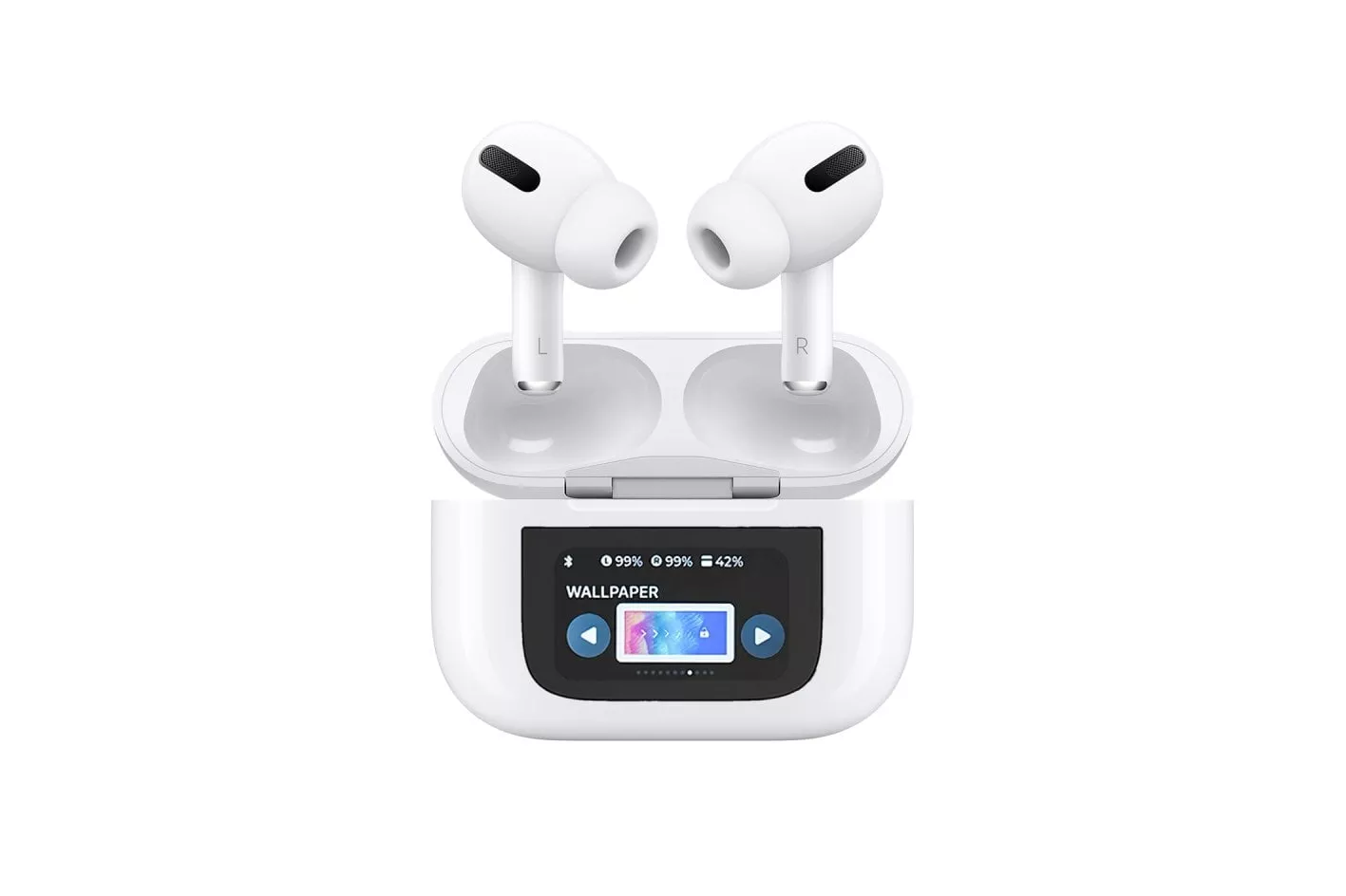 Klack I200000 Auriculares Bluetooth con Cancelación de Ruido Real y Pantalla Táctil