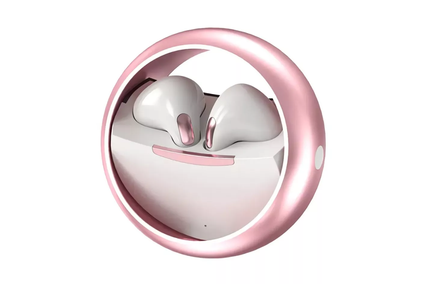 Klack KM89 Auriculares Inalámbricos con Diseño Giratorio Resistentes al Agua Rosados