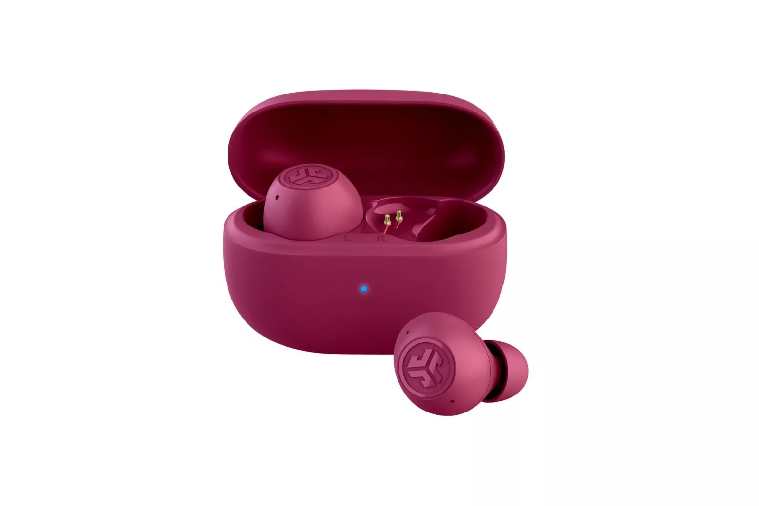 JLab Go Pop ANC Auriculares Bluetooth TWS con Cancelación Activa de Ruido Fucsia