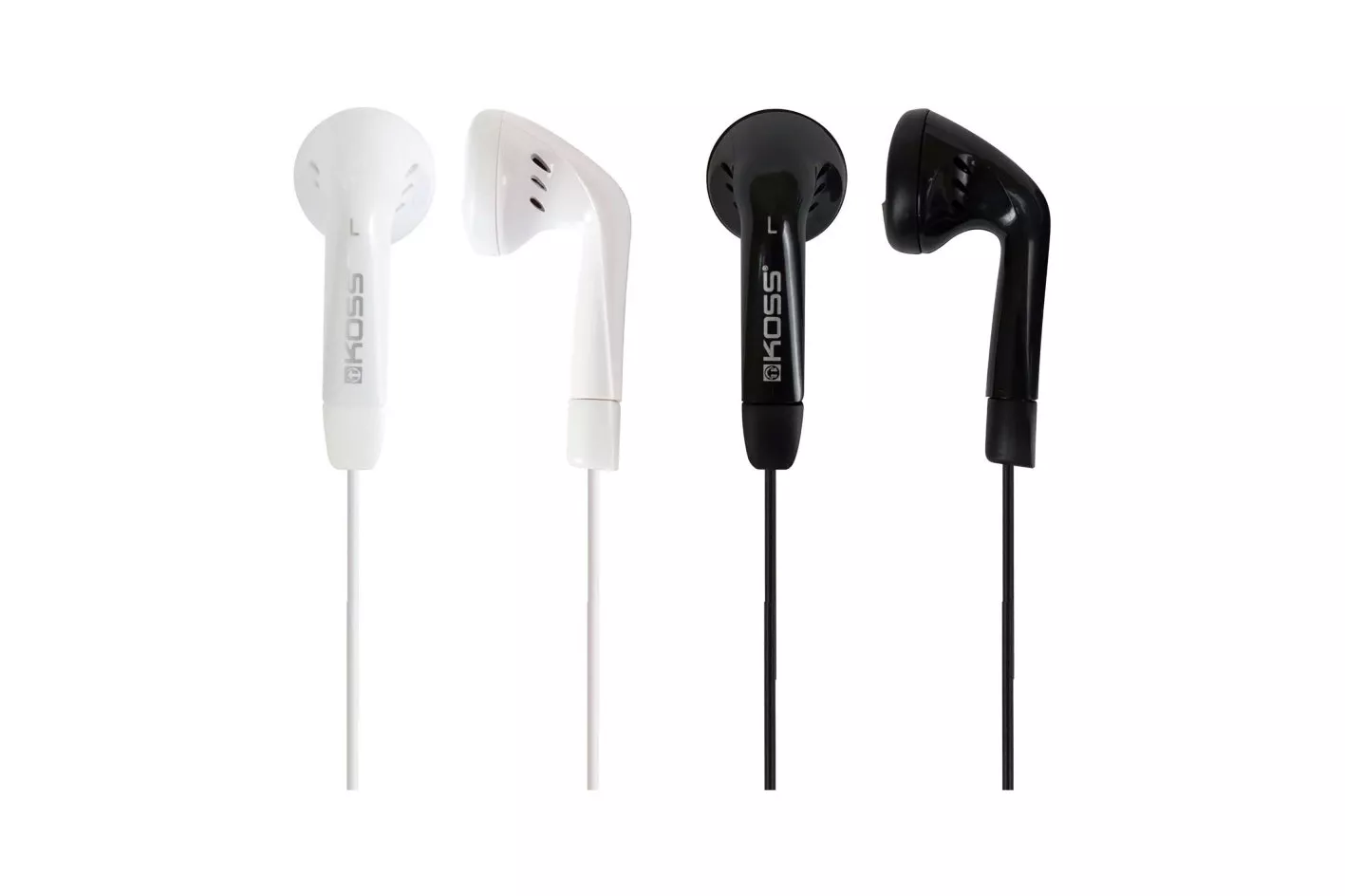 Koss KE7 Set 2 Auriculares con Cable Blanco/Negro