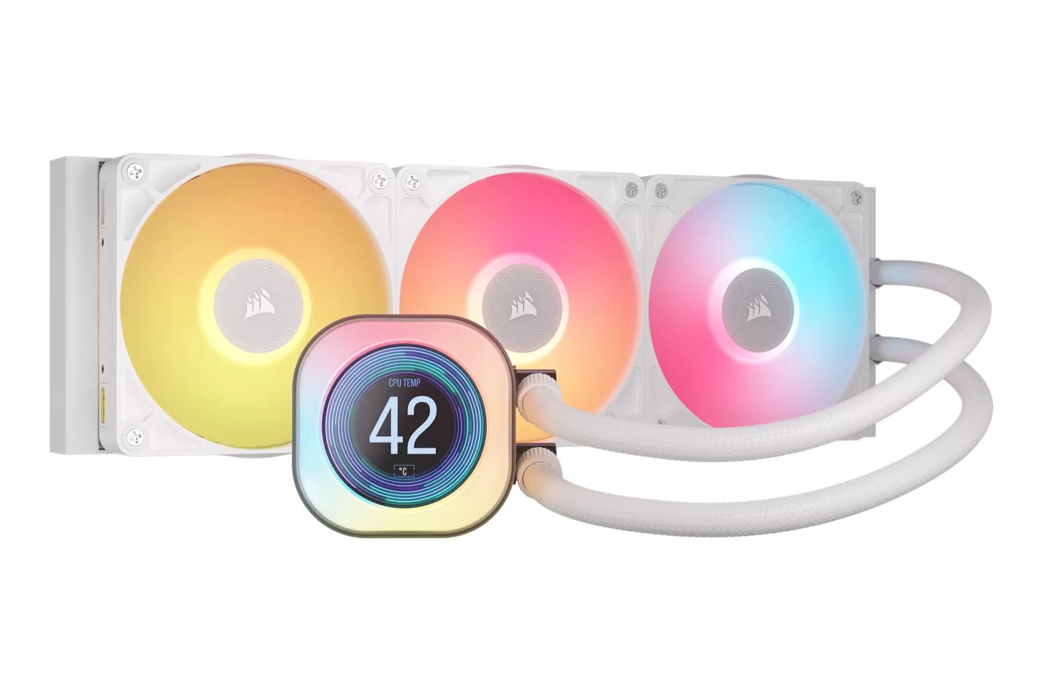 Corsair iCUE LINK TITAN 360 RX LCD Kit Refrigeración Líquida 360mm Blanco