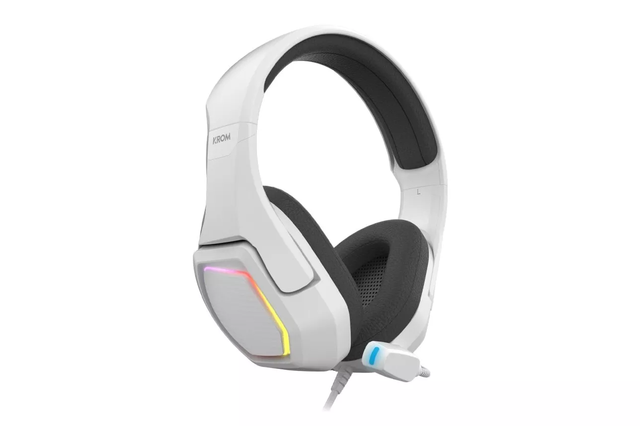 Krom Kopa 7.1 RGB Auriculares Gaming 7.1 Virtual USB Multiplataforma Blancos