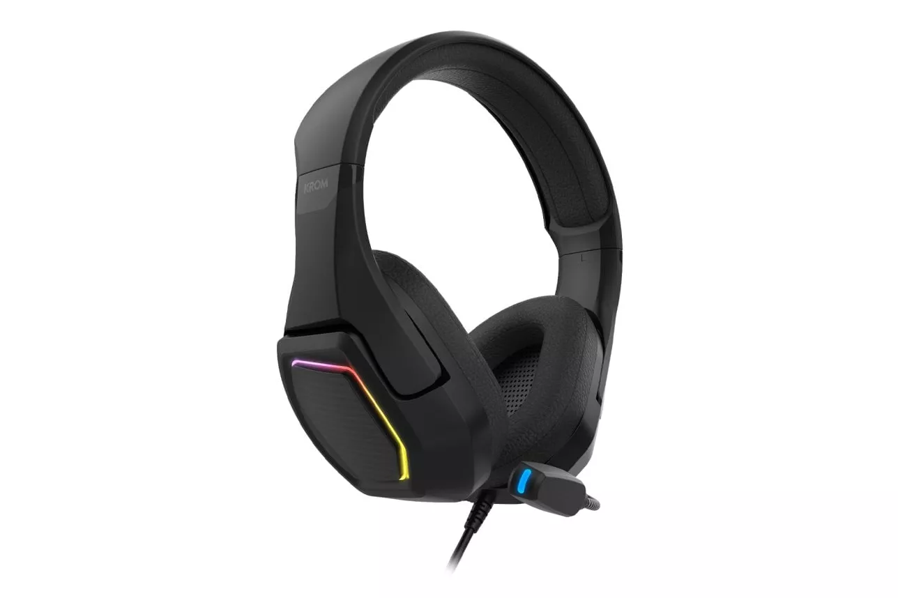 Krom Kopa 7.1 RGB Auriculares Gaming 7.1 Virtual USB Multiplataforma Negros
