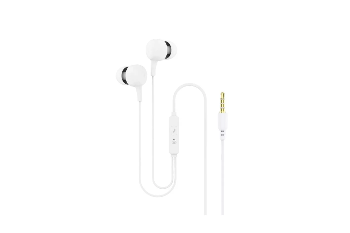Ksix Auriculares Ergonómicos con Micrófono Blancos