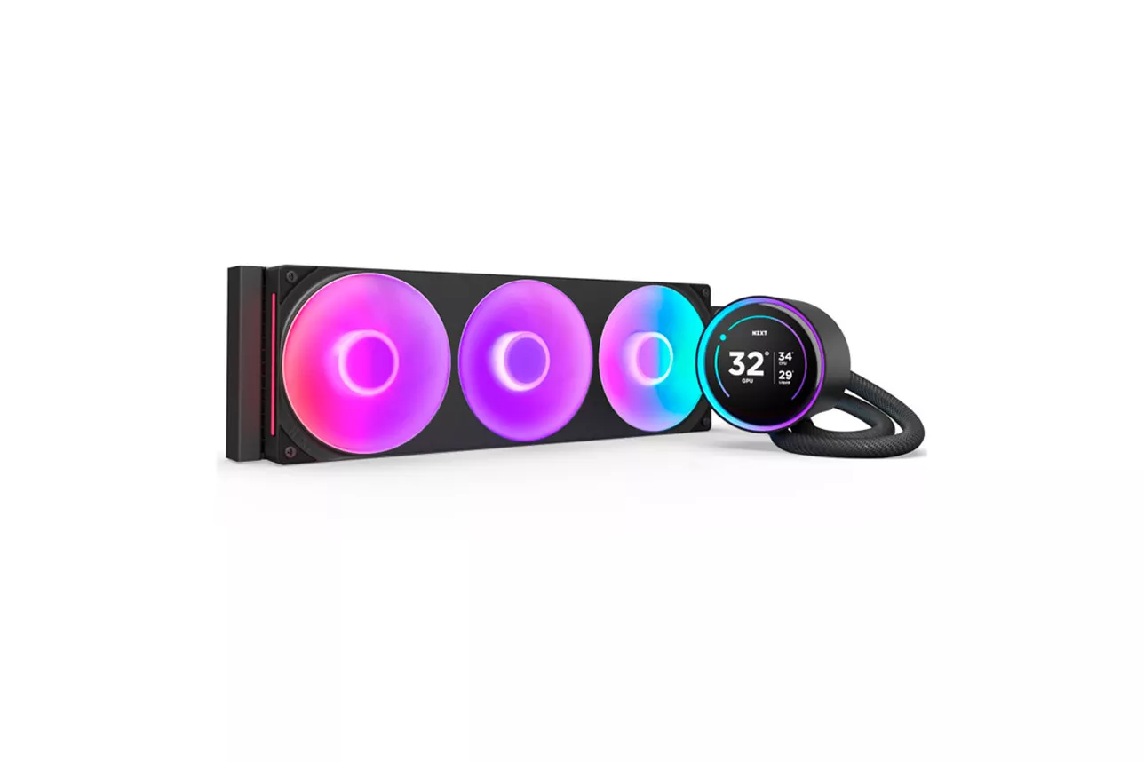 NZXT Kraken Elite 360 RGB Kit Refrigeración Líquida con Pantalla IPS 360mm Negro