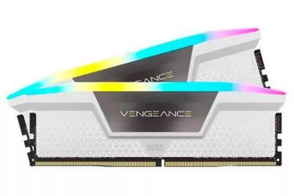 Corsair Vengeance RGB 64GB (2x32GB) DDR5 6000MHz CL30 Dual Profile Blanca - Memoria RAM